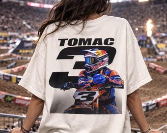 ET3 Eli Tomac 3 Moto Rider Adult Tee | Adult Dirt Bike Graphic Tee | Supercross | Motocross