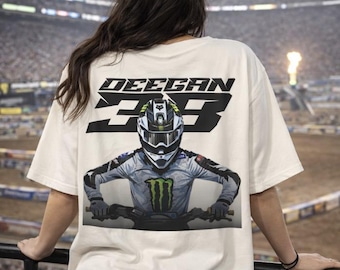 DNGR Haiden Deegan 38 Moto Rider Adult Tee | Adult Dirt Bike Graphic Tee | Supercross | Motocross