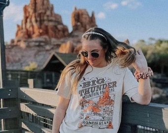The Big Thunder Mountain T-Shirt - Theme Park T-Shirt -Shirts for Men and Women - Family Shirts - Happiest Place on Earth - Frontierland