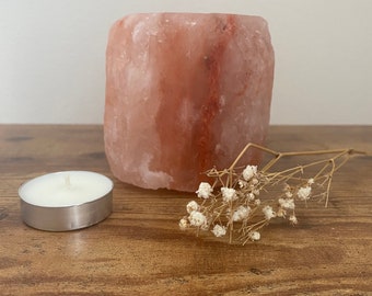 HIMALAYAN SALT HOLDER | Tealight Candle Holder