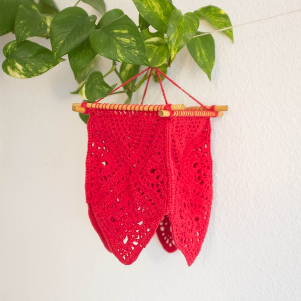 Holla lantern - crochet PDF pattern lampion lampshade