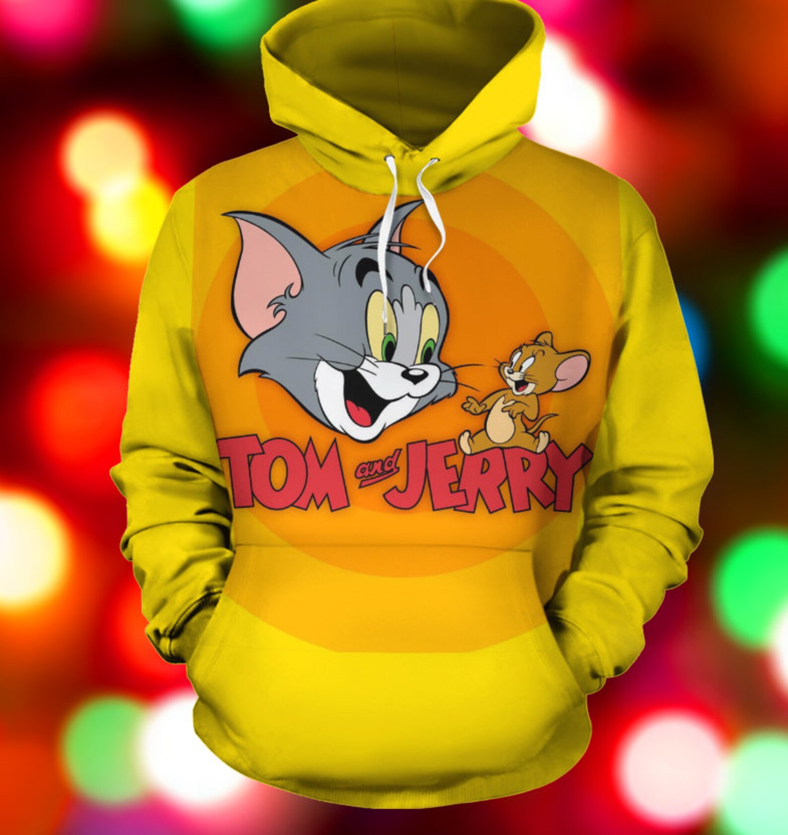 Tom and Jerry hoodie all over print hoodie 3d hoodie Etsy
