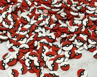 Poke Ball Polymer Slices - 5mm Small