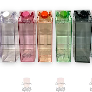 17 oz Milk Carton Acrylic Bottle