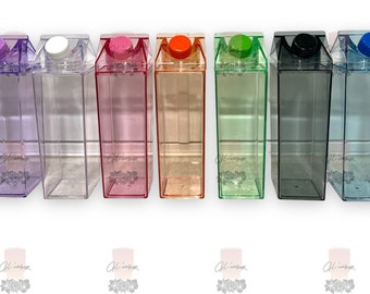 17 oz Milk Carton Acrylic Bottle