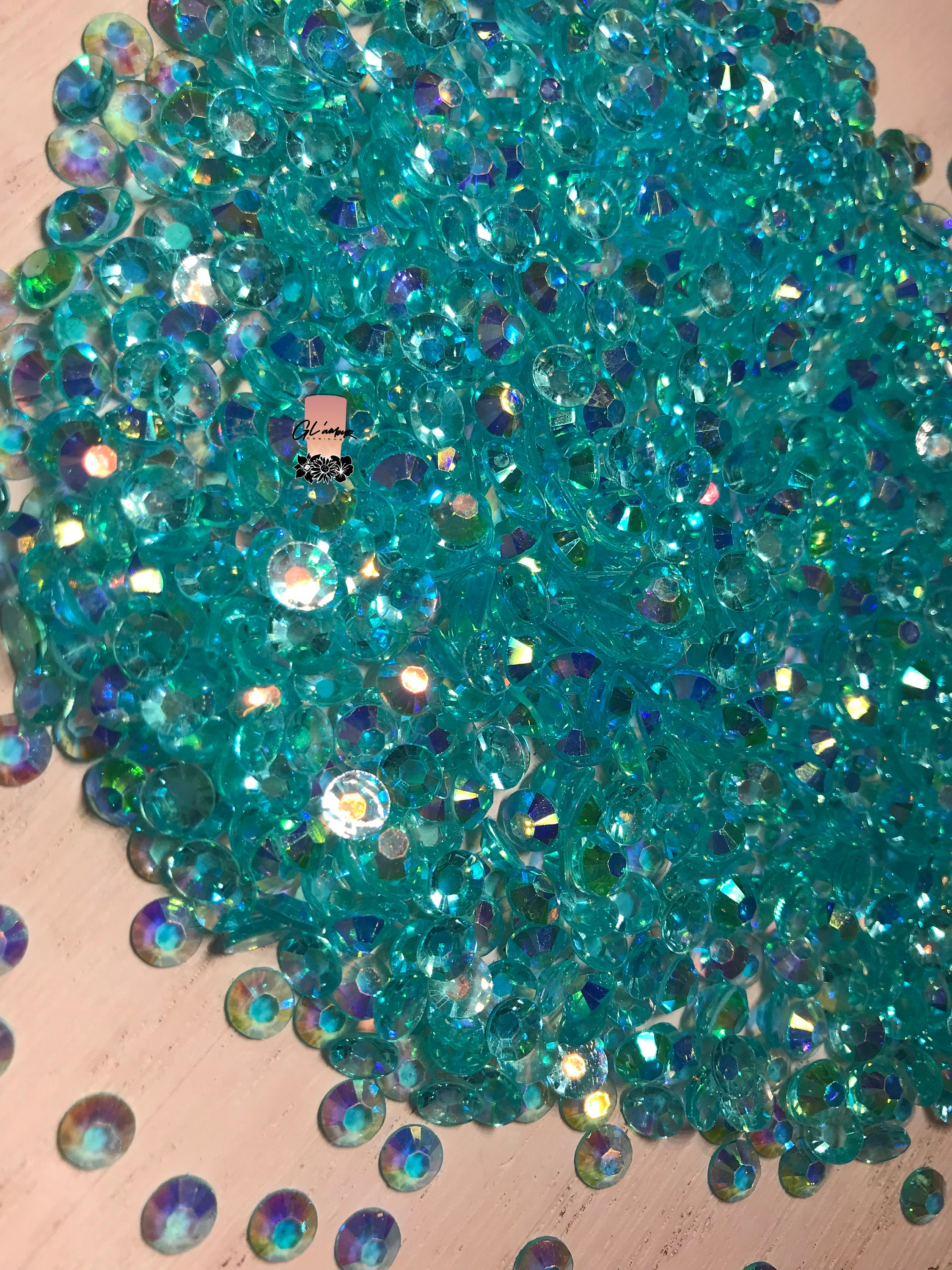 Bulk 10000pcs/100000pcs 2mm Jelly Resin Rhinestones Choose Color Faceted  Non-hotfix Flatback Resin Crystal DIY Bling Gems for Handicrafts 
