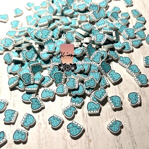 Blue Mitten Polymer Slices - 10mm Large