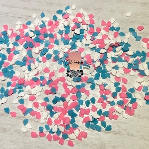 Pink/White/Blue Could Mix Polymer Slices - 5mm Small