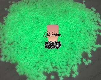 Star Glow in The Dark Polymer Slices - small 5mm