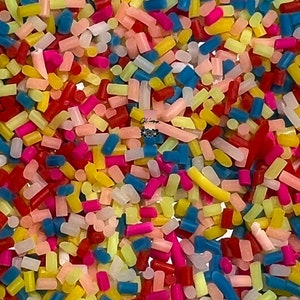 Tiny Sprinkles Polymer Slices