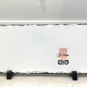 11.5L X .25W X 5.5H Photo Slate Rock Sublimation Plaque