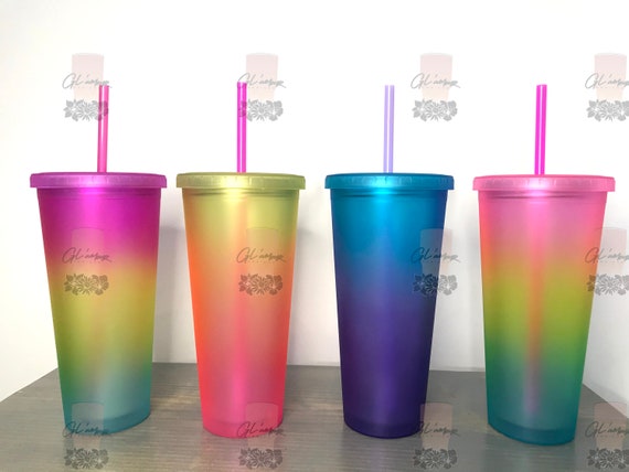 Gradient Ombre 24 Oz Acrylic Tumbler - Etsy