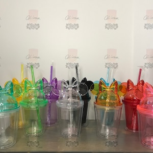 12 oz Mouse Bow Acrylic Tumbler