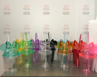 12 oz Mouse Bow Acrylic Tumbler