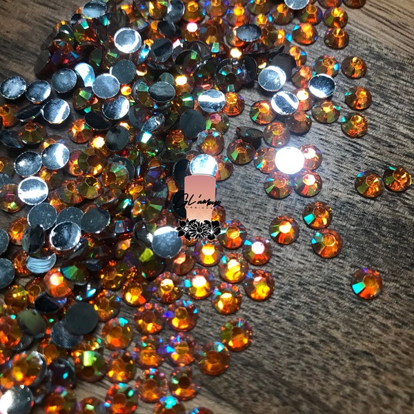 Orange Rhinestone - Etsy