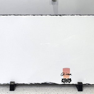 11.5L X .25W X 7.5H Photo Slate Rock Sublimation Plaque