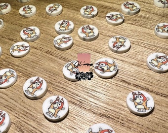 Dog Polymer Slices - 10mm Large