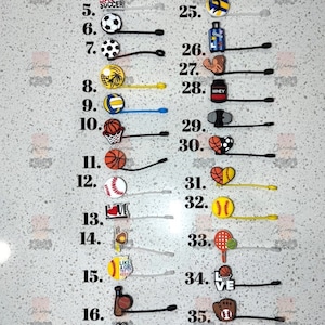 Sport Straw Toppers/ Reusable Straw Covers