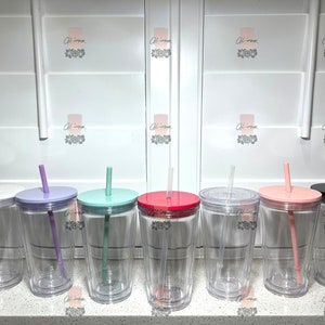 Pre-Drilled 16 oz Dupe Double Walled Tumblers