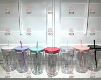Pre-Drilled 16 oz Dupe Double Walled Tumblers