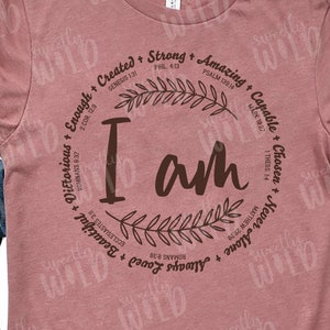 Png Files - Png Designs - Png Downloads - Sublimation - I Am Enough Png - Faith Shirt Png - Motivational Sublimation - Religious Shirt