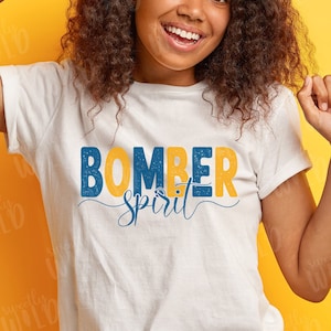 PNG - Camiseta personalizada con el espíritu de la mascota escolar - Diseño PNG de espíritu escolar - Camiseta escolar - Diseño de sublimación - Nombre de la escuela y mascota de la escuela