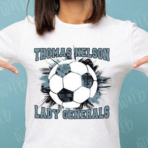PNG - CUSTOM Soccer Team Mascot Spirit Shirt Design - Soccer Season - Futbol - World Cup - Your Mascot Team Colors Spirit Shirt Design