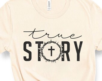 Archivos PNG de cruz - Descarga PNG - Sublimación - Historia real de Pascua: El Rey Jesús - Camiseta gráfica de Pascua - Corona de espinas de Pascua - Descarga instantánea