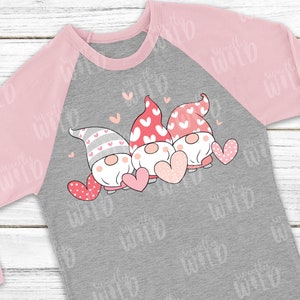 Png Files - Png Designs - Png Downloads - Sublimation - Gnomes Heart Png - Valentine Love Shirt Png
