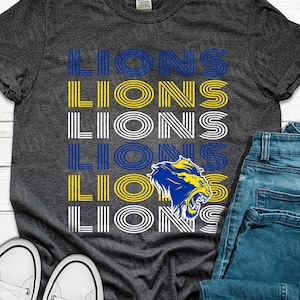 PNG - CUSTOM School Mascot Shirt - Custom School Mascot PNG design - School Shirt - Sublimation Design - School Name and School Mascot