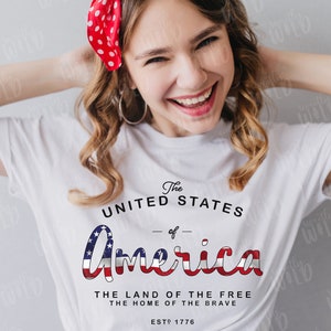 America Png Bundle - Png Download - Sublimation - Land of the Free - Home of the Brave Graphic Tee - United States Flag Instant Download