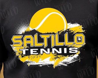 PNG - Custom Tennis Team Spirit Shirt Design - Tennis Season - Team Tennis - Tennis Racket - Mascot Team Spirit Shirt Design - Tennis Ball
