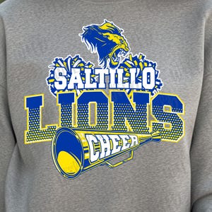 PNG - CUSTOM Cheerleading Mascot Spirit Shirt Design - Cheer Season - Your Cheer Squad - Your Colors - Mascot Team Spirit Shirt Design