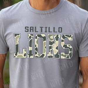 PNG - CUSTOM Camo School Mascot Shirt - Custom Team School - School Shirt - Sublimation - DTF - Design - School Team Name and School Mascot