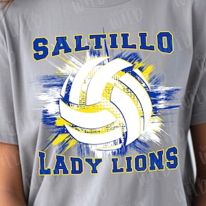 PNG - CUSTOM Volleyball Team Mascot Spirit Shirt Design - Volleyball Season - Bump Set Spike - Your Mascot Team Colors Spirit Shirt Design