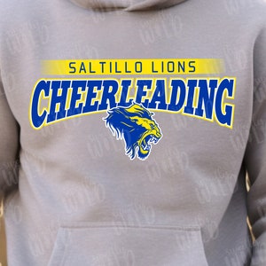 PNG - CUSTOM Cheerleading Mascot Spirit Shirt Design - Cheer Season - Your Cheer Squad - Your Colors - Mascot Team Spirit Shirt Design