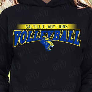 PNG - CUSTOM Volleyball Mascot Spirit Shirt Design - Volleyball Season - Your Volleyball Team - Team Colors - Mascot Team Spirit Design