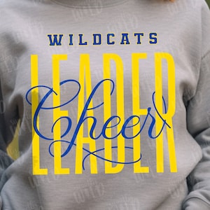 PNG - CUSTOM Cheerleading Mascot Spirit Shirt Design - Competition Cheer Season - Your Cheer Squad - Team Colors - Mascot Team Spirit Design