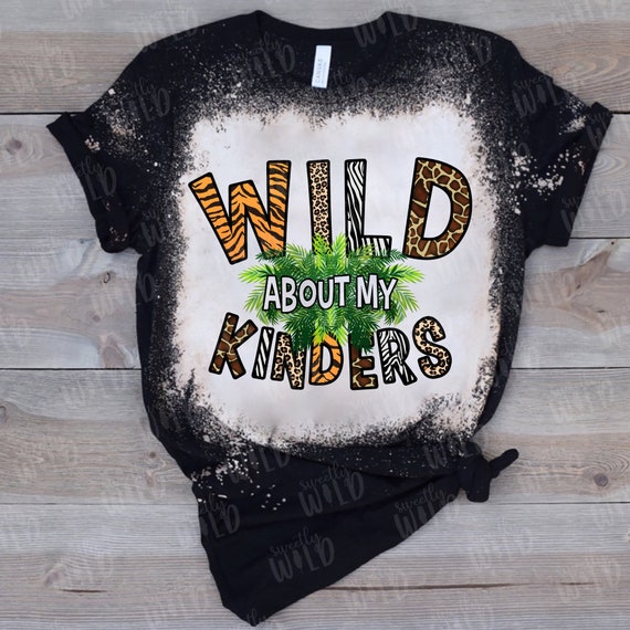 Custom Wild About PNG File -  Safari Animals - Back to School Sublimation - School Grade - Animal Print - Custom PNG File - School Design
