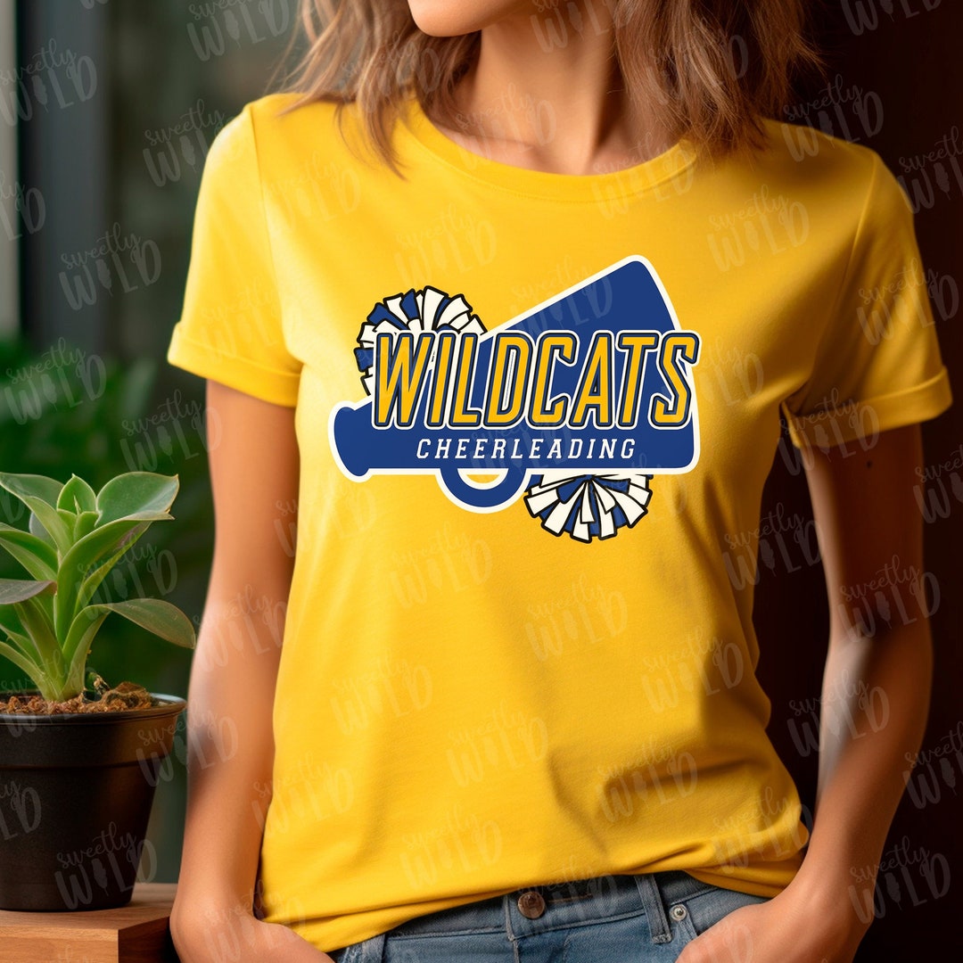 PNG CUSTOM Cheerleading Mascot Spirit Shirt Design Cheer Season Your Cheer Squad Your Colors