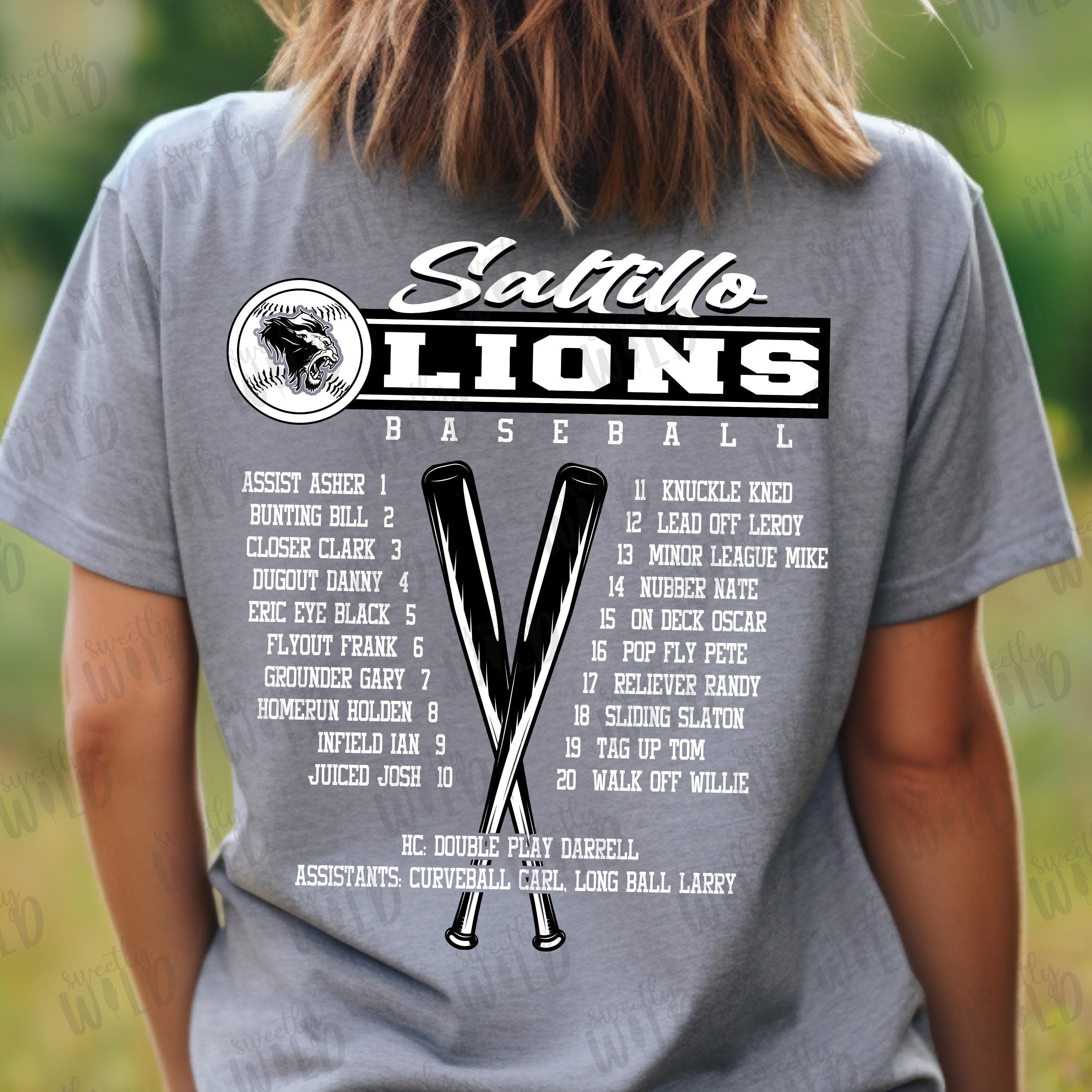 PNG - CUSTOM Baseball Softball Personalized Team Roster Design ...