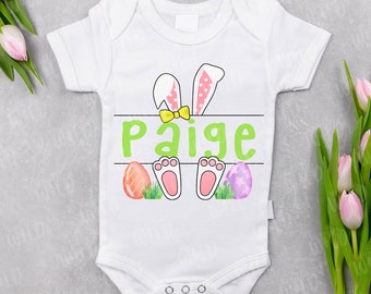 PNG - Custom Easter Name - Sublimation Design - Easter Bunny Design - Custom Download - Personalized Gift - Girl or Boy design - Egg Hunt