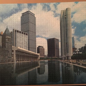 Vintage © 1984 Milton Bradley MB Best of America 2000 pc. puzzle #4185-6 &quot;Boston, Massachusetts&quot; - missing 1x piece