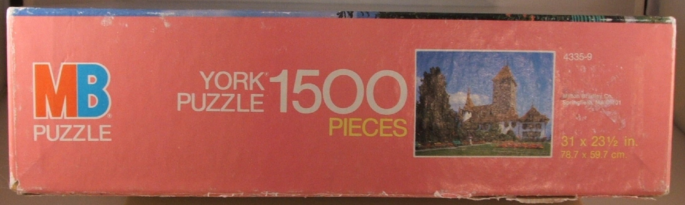 Vintage © 1986 Milton Bradley MB York 1500 Pc. Puzzle #4335-9