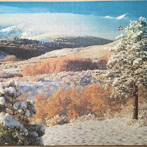 Vintage © 1981 Milton Bradley MB Best of America 2000 pc. puzzle #4185-5 &quot;Dallas Divide&quot; - missing 1x piece