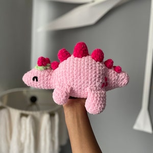 Strawberry Stegosaurus Pattern PDF Pattern