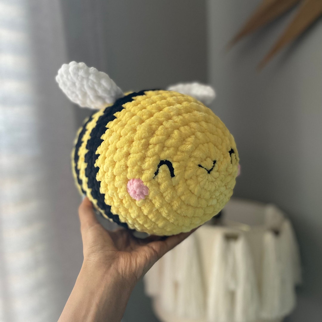 Crochet Bee Plush Crochet Bee Plushie Crochet Bee Pillow Etsy