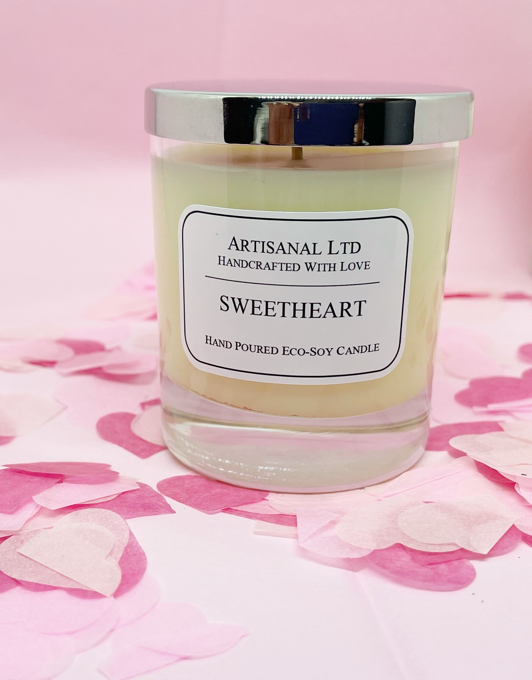 Sweetheart 100 soy vegan candle/candy heart scented Etsy