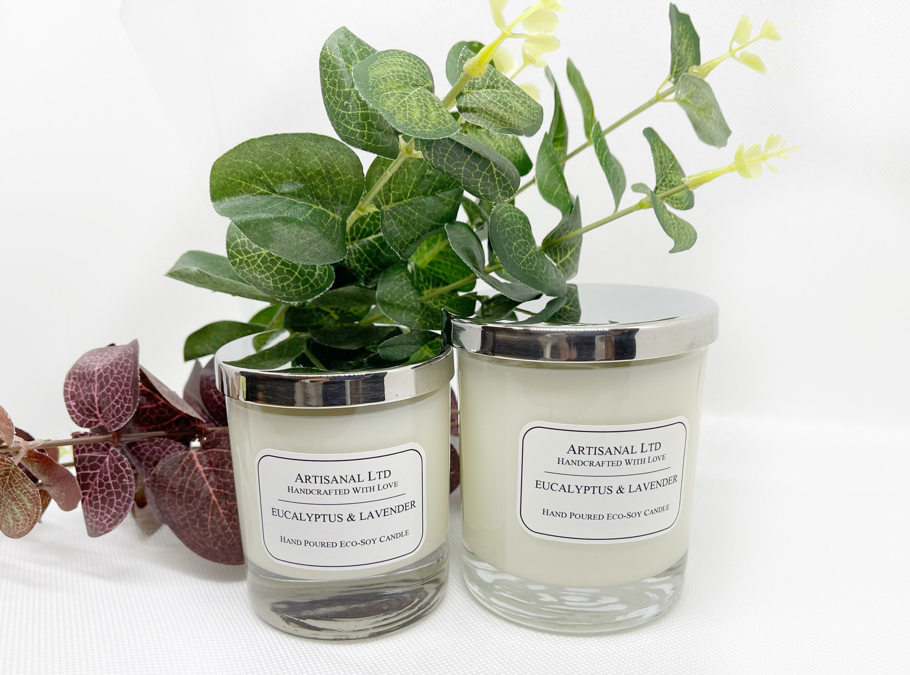 Eucalyptus & Lavender Candle/20cl 30cl Glass Jar/ Eco Soy Etsy