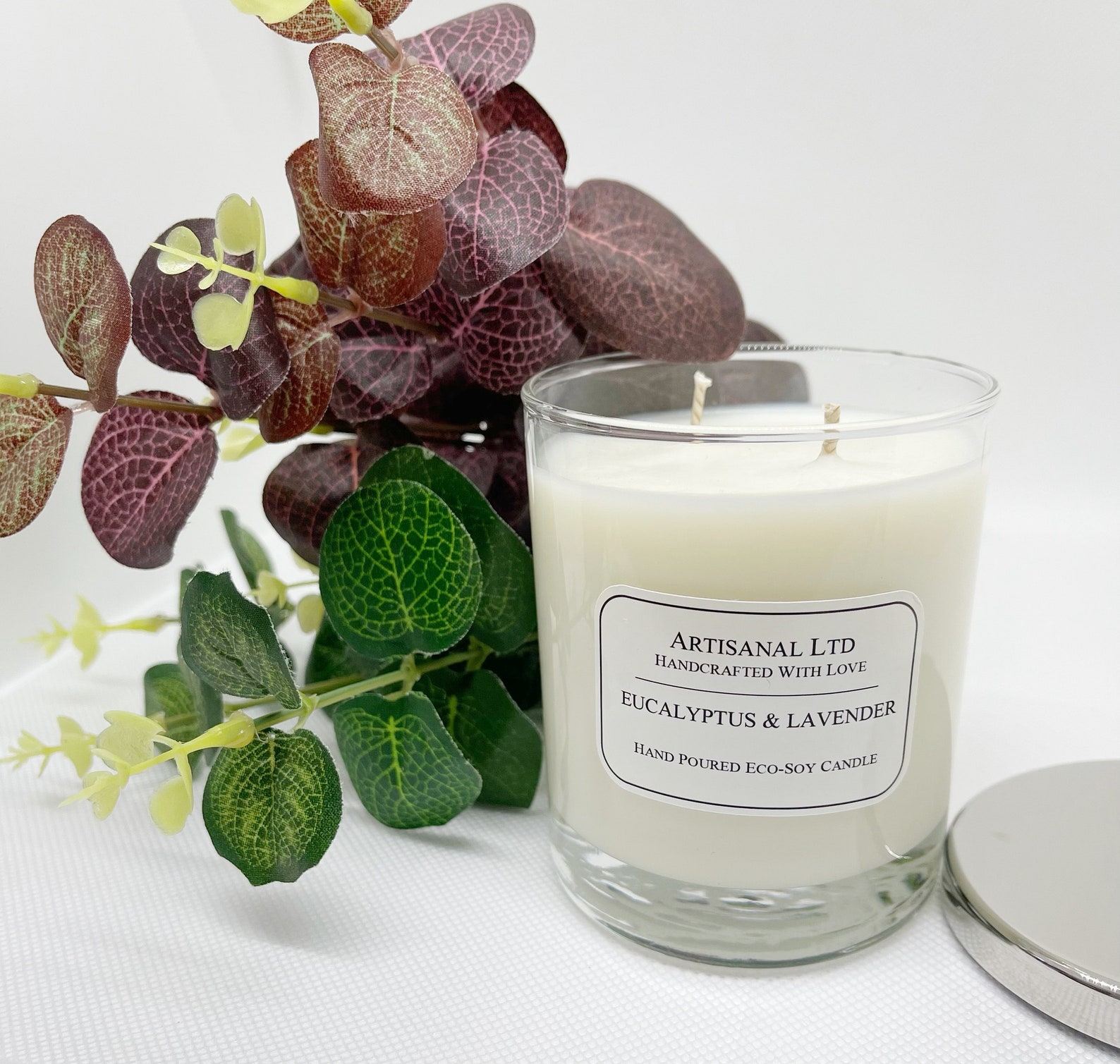 Eucalyptus & Lavender Candle/20cl 30cl Glass Jar/ Eco Soy Etsy